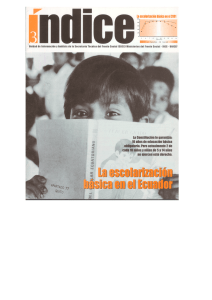 La escolarización básica en el Ecuador