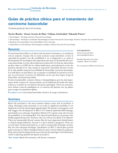 Guías de práctica clínica para el tratamiento del carcinoma