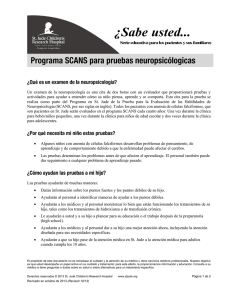 Programa SCANS para pruebas neuropsicólogicas