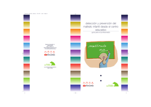 detecci&oacute;n y prevenci&oacute;n del maltrato infantil desde el centro educativo