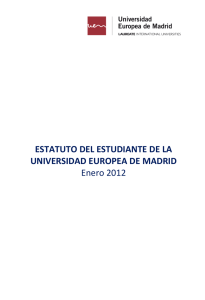 Estatuto del Estudiante de la Universidad Europea de Madrid