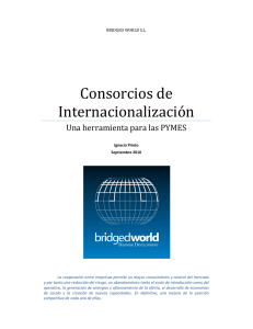 Consorcios de internacionalizacion
