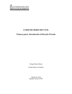 Apuntes Derecho Civil I - Primavera 2007 - U