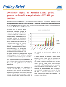 Dividendo digital en América Latina podría generar un