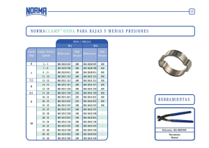 normaclamp®onda para bajas y medias presiones