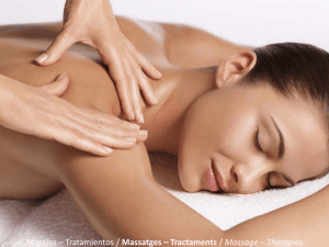 Masajes – Tratamientos / Massatges