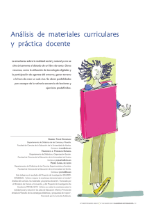 Análisis de materiales curriculares y práctica docente
