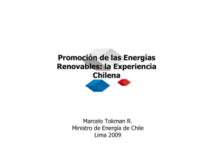Marcelo Tokman, Ministro de Energía, Chile