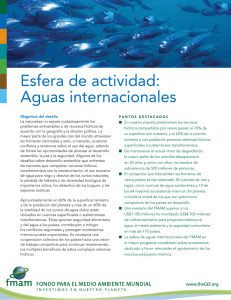 Esfera de actividad: Aguas internacionales