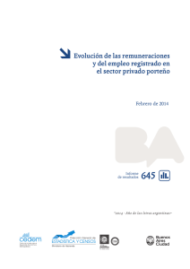 Evolución de las remuneraciones y del empleo registrado en el