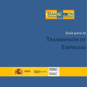 Guía de Transmisión de empresas - Dirección General de Industria