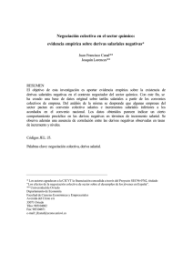 evidencia empírica sobre derivas salariales negativas