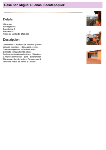 Casa San Miguel Dueñas, Sacatepequez Details Descripción
