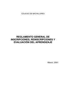 Reglamento General de Inscripciones, Reinscripciones