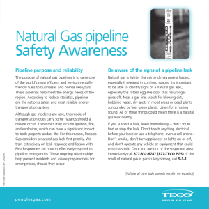 Natural Gas pipeline Safety Awareness