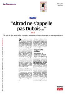 MHR : "Altrad ne s`appelle pas Dubois.