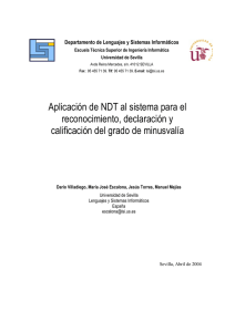 Aplicación de NDT al sistema para el reconocimiento, declaración y