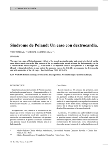 Sindrome de Poland: Un caso con dextrocardia.
