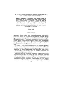 el control de la constitucionalidad, análisis del artículo 105