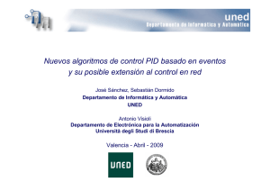 Nuevos algoritmos de control PID basado en eventos y su posible