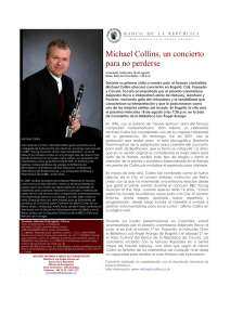 Michael Collins, un concierto para no perderse