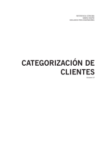 categorización de clientes - Fundación Referencia Córdoba