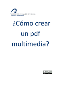 ¿Cómo crear un pdf multimedia?