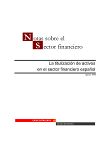 N otas sobre el S ector financiero