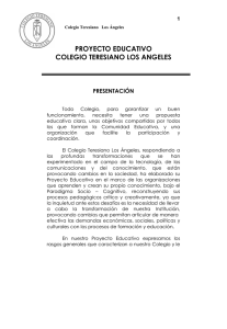 PROYECTO EDUCATIVO COLEGIO TERESIANO LOS ANGELES
