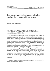 Las funciones sociales que cumplen los medios de