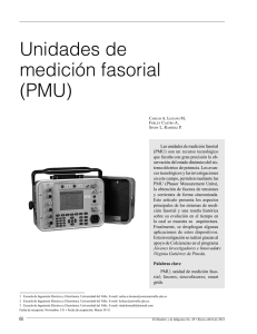 Unidades de medición fasorial (PMU)