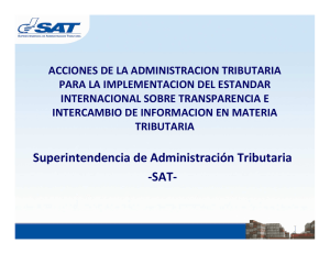 Superintendencia de Administración Tributaria -SAT-