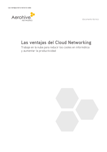 Las ventajas del Cloud Networking