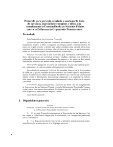 Protocolo para prevenir, reprimir y sancionar la trata de