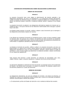 Convención Interamericana sobre Obligaciones Alimentarias