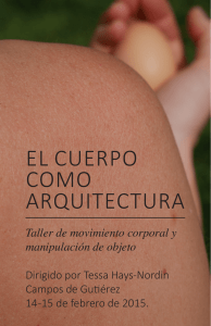 el cuerpo como arquitectura