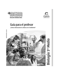 ¿Cómo interacciona la célula con el ambiente?