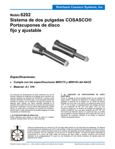 Sistema de dos pulgadas COSASCO® Portacupones de disco fijo y