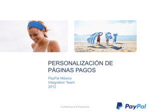 PERSONALIZACIÓN DE PÁGINAS PAGOS