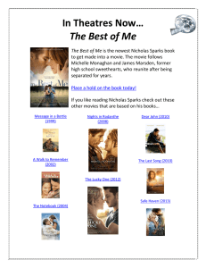 In Theatres Now… The Best of Me