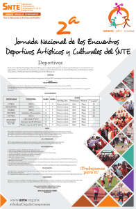 Jornada Nacional de los Encuentros Deportivos, Artísticos y