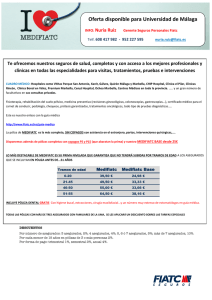 Oferta disponible para Universidad de Málaga