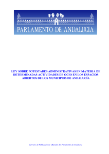 Ley sobre potestades administrativas en materia de determinadas