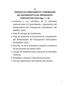 -3- PROCESO DE CONOCIMIENTO Y APROBACION DEL