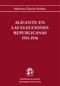 Alicante en las elecciones republicanas 1931-1936