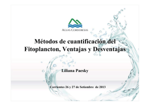 Métodos de Cuantificación de Fitopláncton, Ventajas y