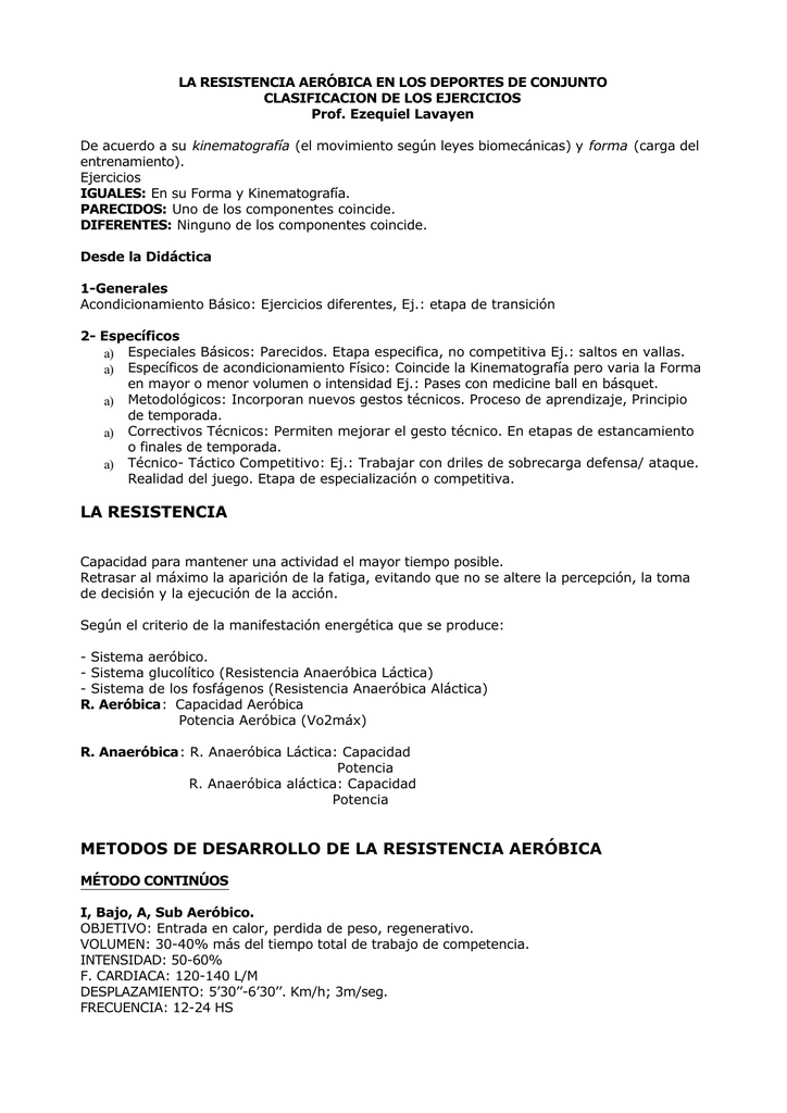 Aerobica capacidad es y la anaerobica q