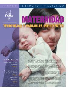 Maternidad: tendencias y variables influyentes