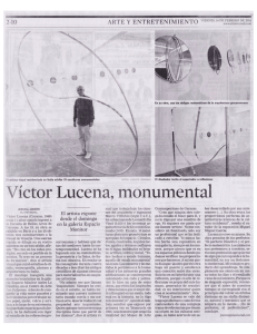 Víctor Lucena, monumental