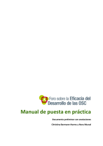 Manual de puesta en práctica